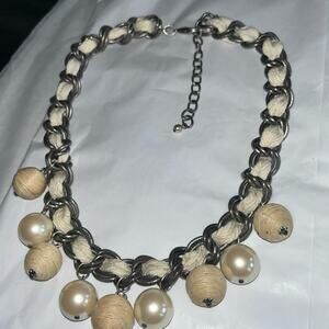 Pearl Ball Chain Necklace